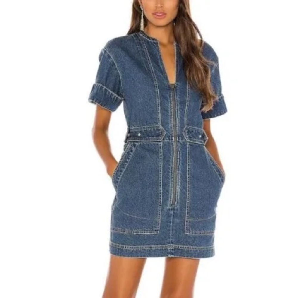 Free People Blue Denim Dress